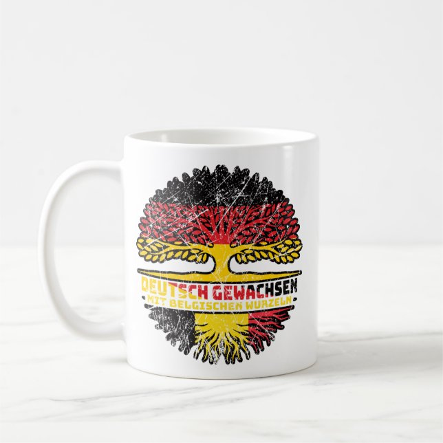 Belgien Belgisch Deutsch Deutschland Baum Wurzel Coffee Mug (Left)