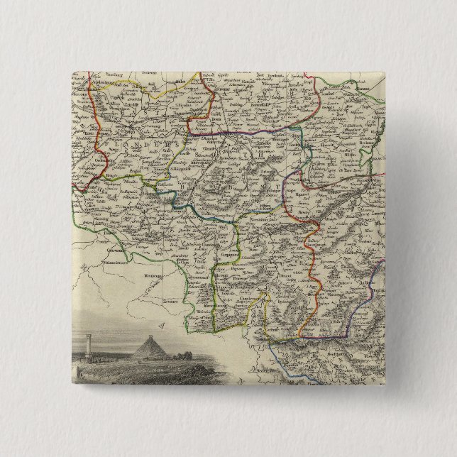 Belgium 6 pinback button (Front)