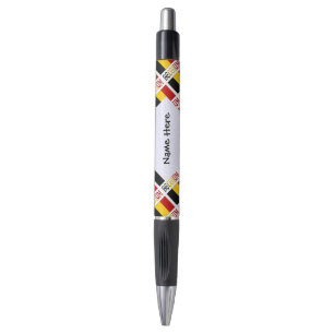 Belgium and Belgian Flag Tiled Personalized Pen