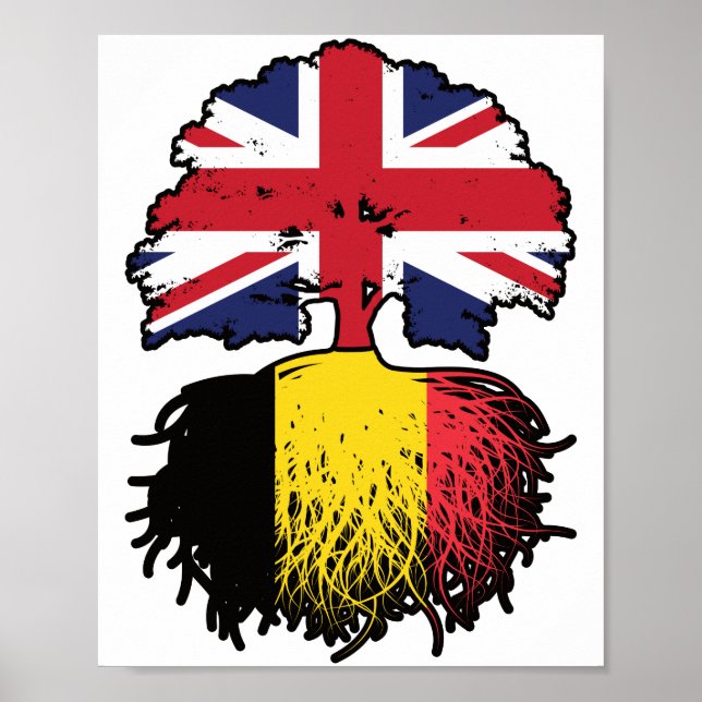 Belgium Belgian British UK United Kingdom Britain Poster (Front)