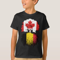 Belgium Belgian Canadian Canada Tree Roots Flag