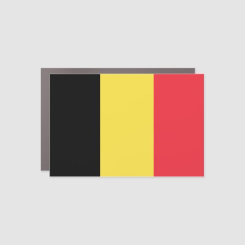 Belgium Belgian Flag Car Magnet
