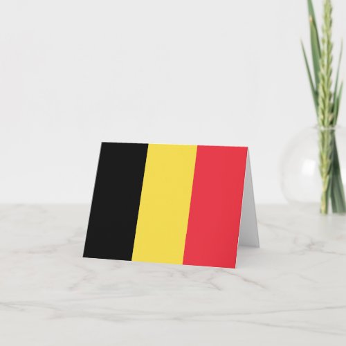Belgium Belgian Flag Card