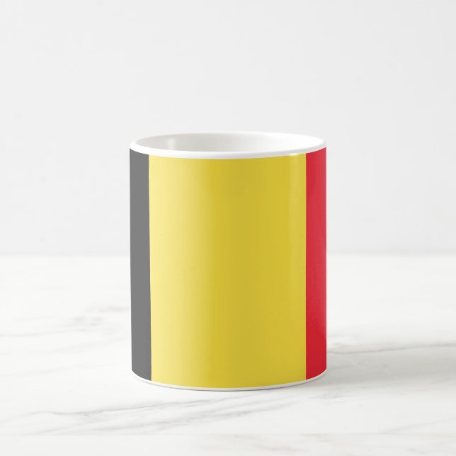 Belgium (Belgian) Flag Coffee Mug (Center)