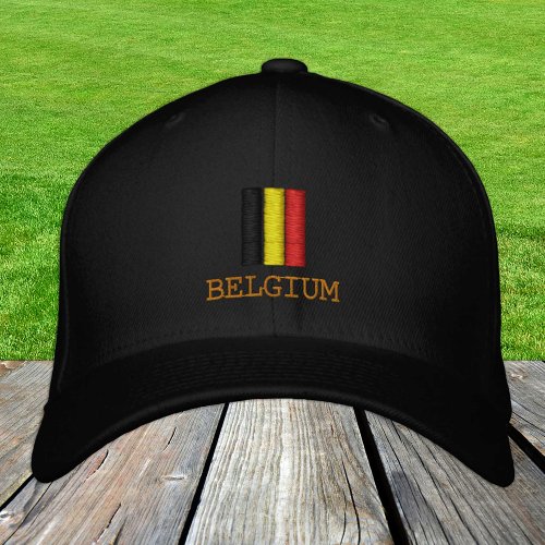 Belgium  Belgian Flag fashion  Brussels Patriots Embroidered Baseball Cap