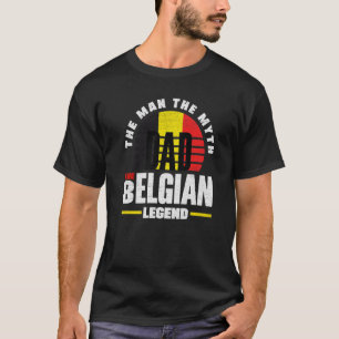 Belgium Belgian Flag Father T-Shirt