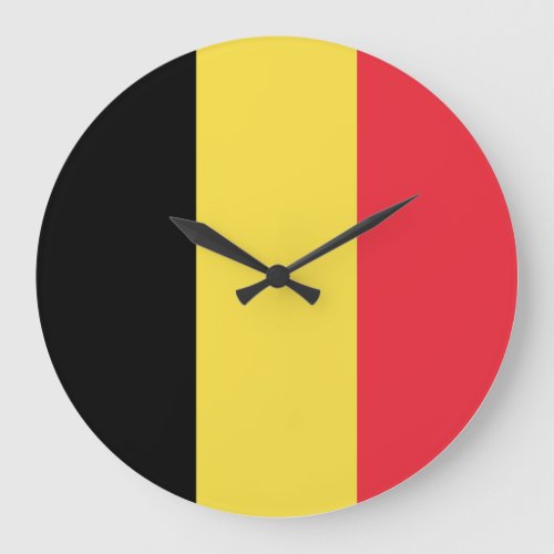 Belgium Belgian Flag Large Clock