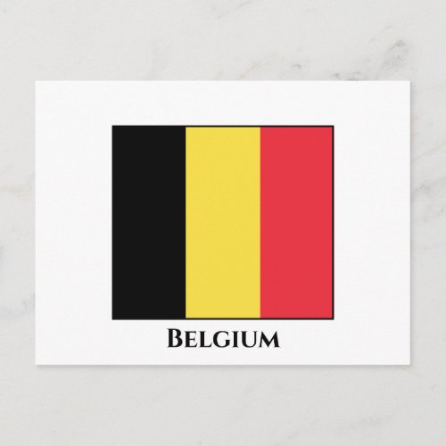 Belgium Belgian Flag Postcard