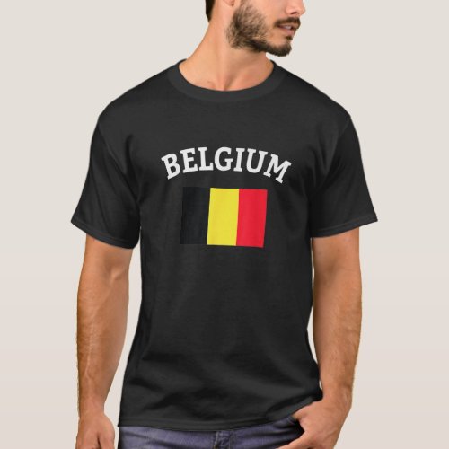 Belgium Belgian Flag Soccer General Sports T_Shirt