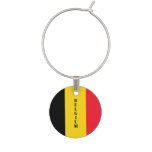 Belgium Belgian Flag Wine Charm Travel Charm