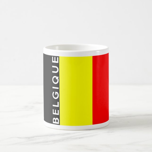 belgium belgique country french text name coffee mug (Center)