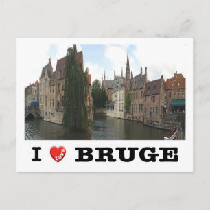 Belgium - Bruges - I Love - Postcard