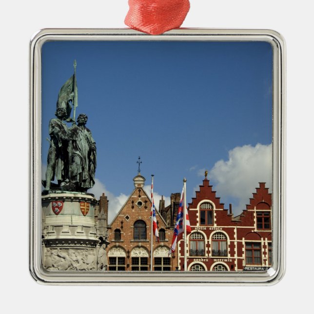 Belgium, Brugge (aka Brug or Bruge). UNESCO Metal Ornament (Front)