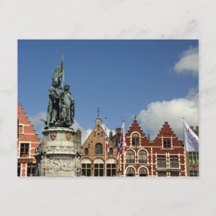 Belgium, Brugge (aka Brug or Bruge). UNESCO Postcard