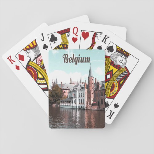 Belgium Brussels Canal Poker Cards