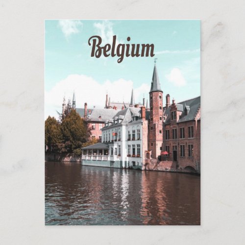 Belgium Brussels Canal Postcard