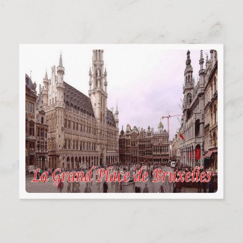 Belgium _ Bruxelles _ La Grand_Place de Bruxelles_ Postcard