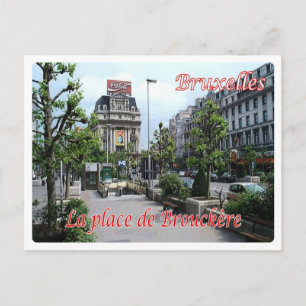 Belgium - Bruxelles - La place de Brouckèrei - Postcard