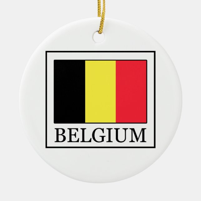 Belgium Ceramic Ornament (Front)
