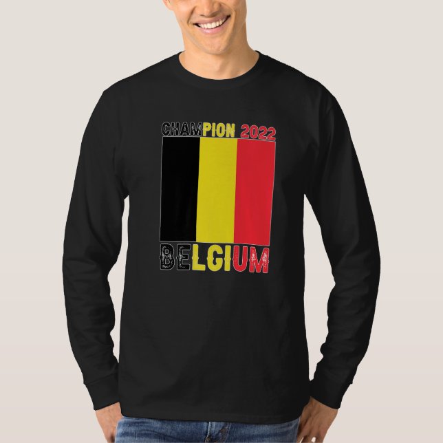 Belgium Champion Belgium Soccer Fan  2022 T-Shirt (Front)