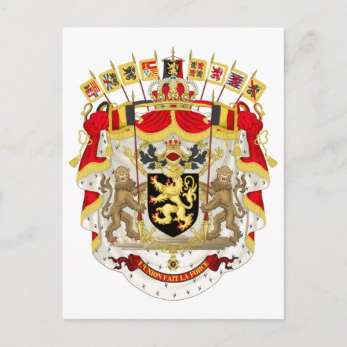 Belgium Coat of Arms Postcard