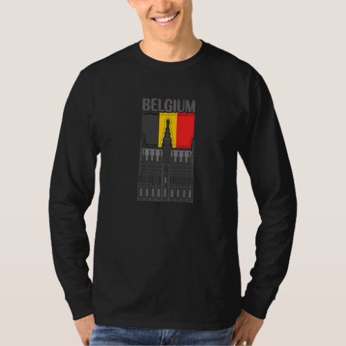 Belgium Country Flag   T_Shirt