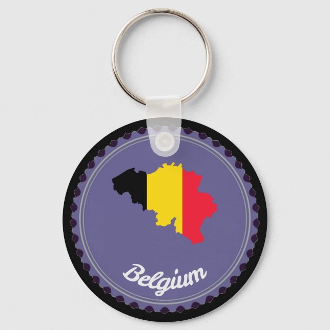 Belgium country keychain (Front)