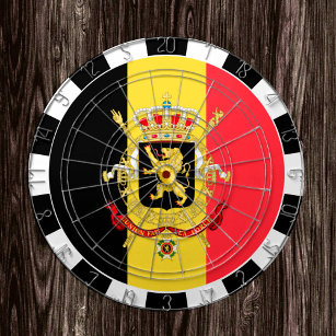 Belgium Dartboard & Belgian Flag / game board