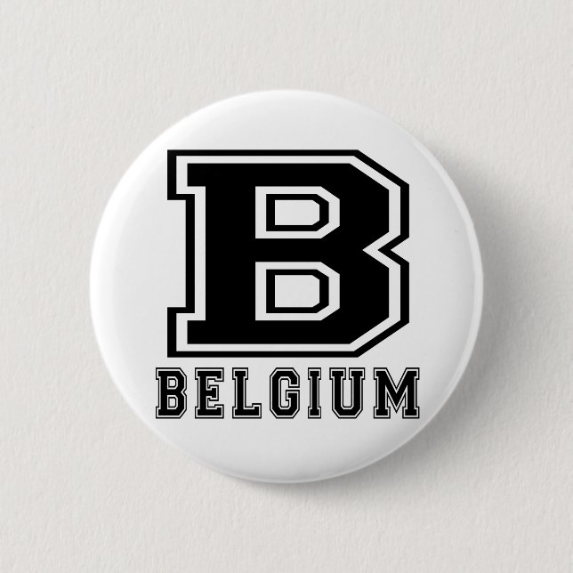 Belgium Designs Pinback Button (Front)