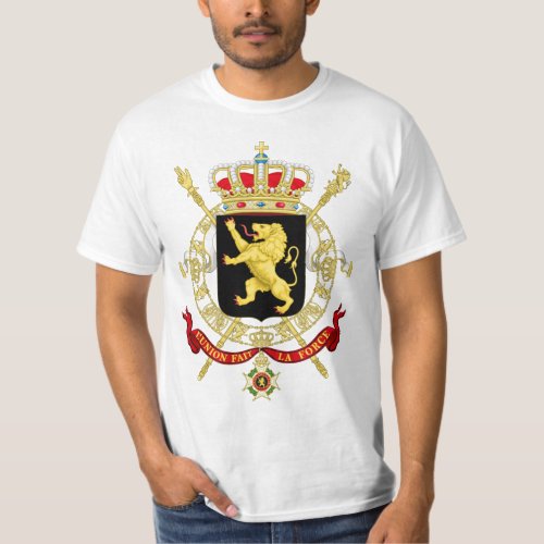 Belgium Emblem Coat of Arms _ Armoiries Belgique T_Shirt