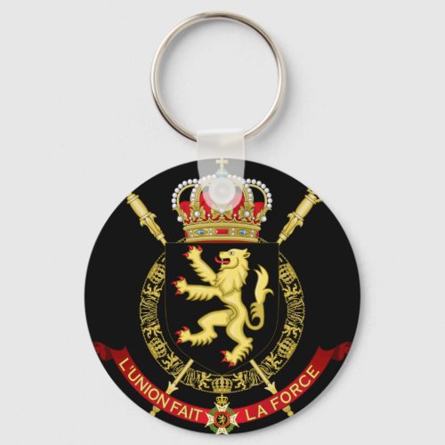 belgium emblem keychain