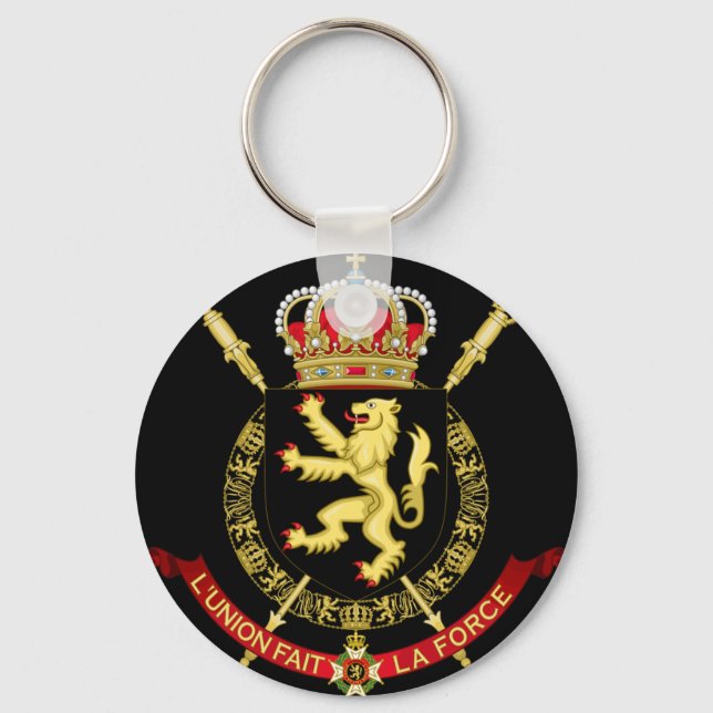 belgium emblem keychain (Front)