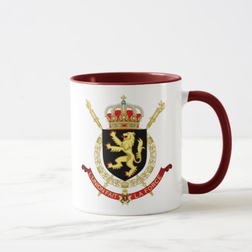 belgium emblem mug