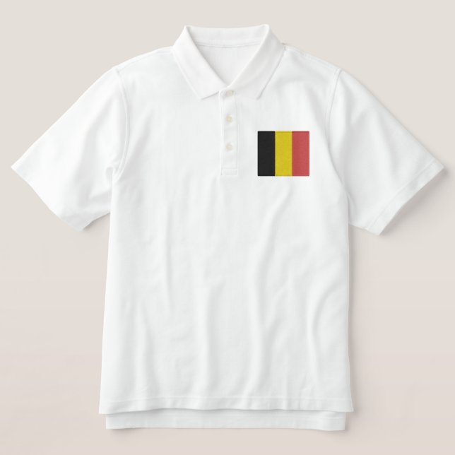 BELGIUM EMBROIDERED POLO SHIRT (Design Front)