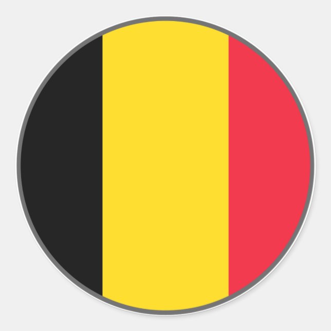 Belgium Euro Sticker (Front)