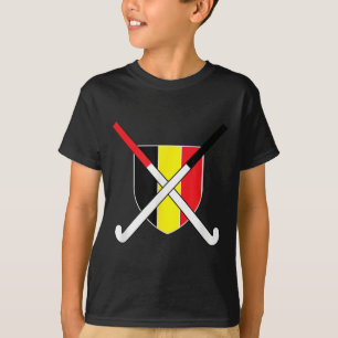 Belgium Field Hockey Be Belgique Clic Flag Tee