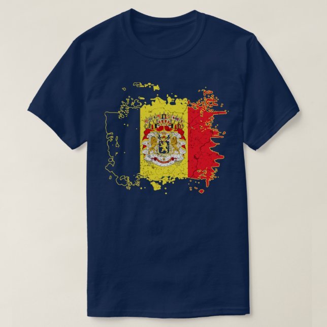 Belgium Flag1 T-Shirt (Design Front)