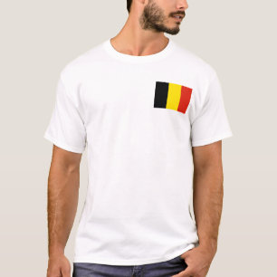 Belgium Flag and Map T-Shirt
