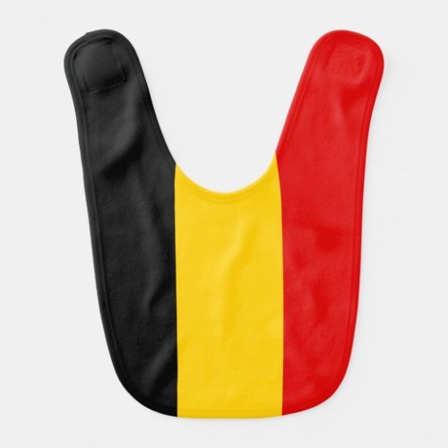 Belgium flag baby bib