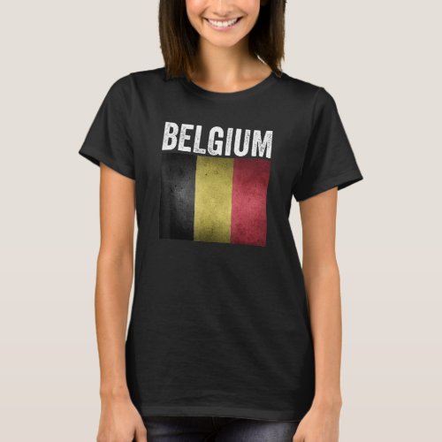 Belgium Flag Belgian National Flag T_Shirt