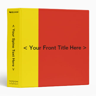 Belgium Flag Binder