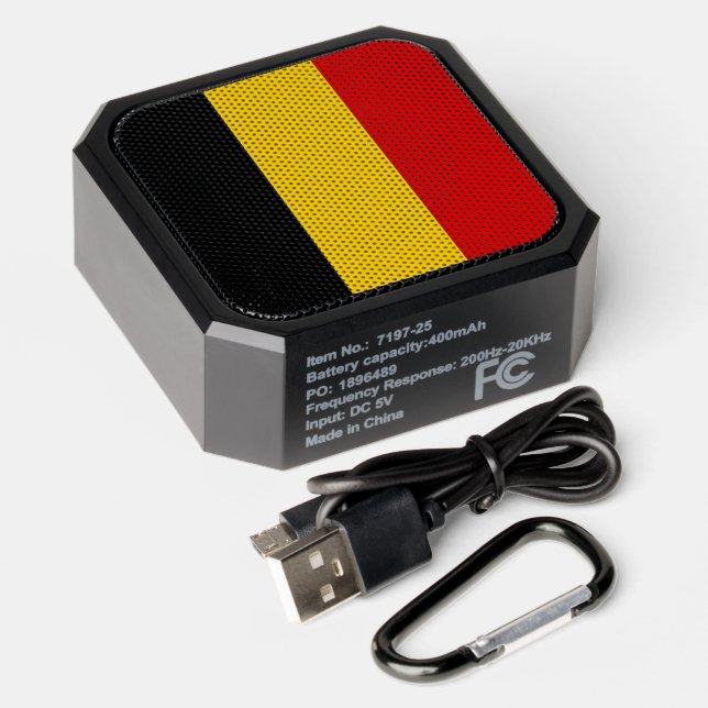 Belgium Flag Bluetooth Speaker (Laydown)