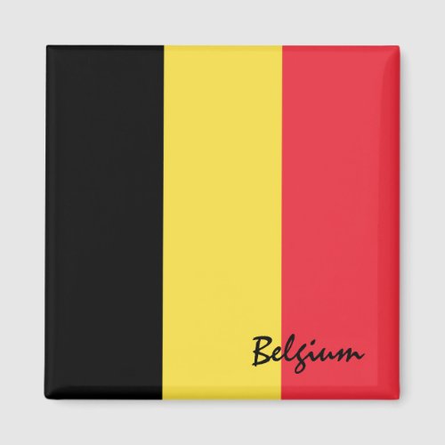 Belgium flag  Brussels holidaysports fans Magnet