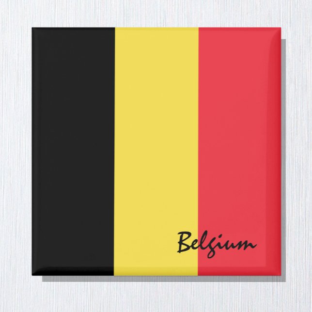 Belgium flag & Brussels holiday /sports fans Magnet (Creator Uploaded)