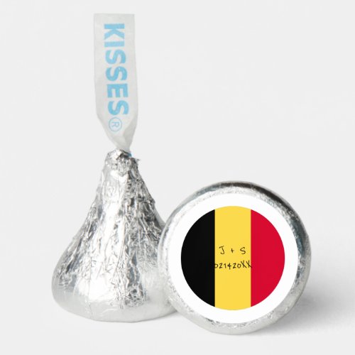 Belgium Flag BTS Valentines Day Custom Message Hersheys Kisses