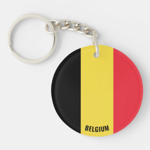 Belgium Flag Charming Patriotic Keychain