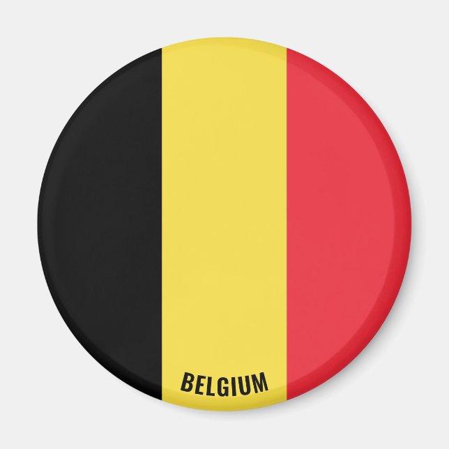 Belgium Flag Charming Patriotic Magnet (Front)