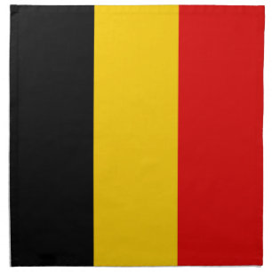Belgium flag cloth napkin