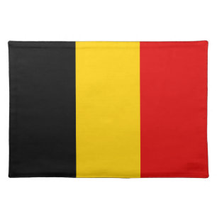 Belgium flag cloth placemat