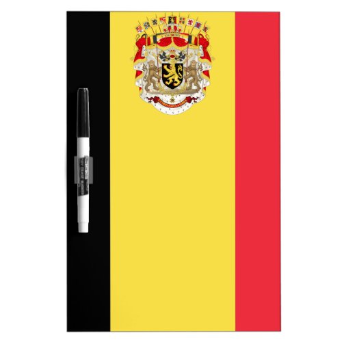 Belgium Flag  COA Dry Erase Board